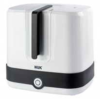 NUK 10251013 Vario Express Dampf-Sterilisator, für bis zu 6 Flaschen, Zubehör, desinfiziert schnell und sicher innerhalb von 6 Minuten
